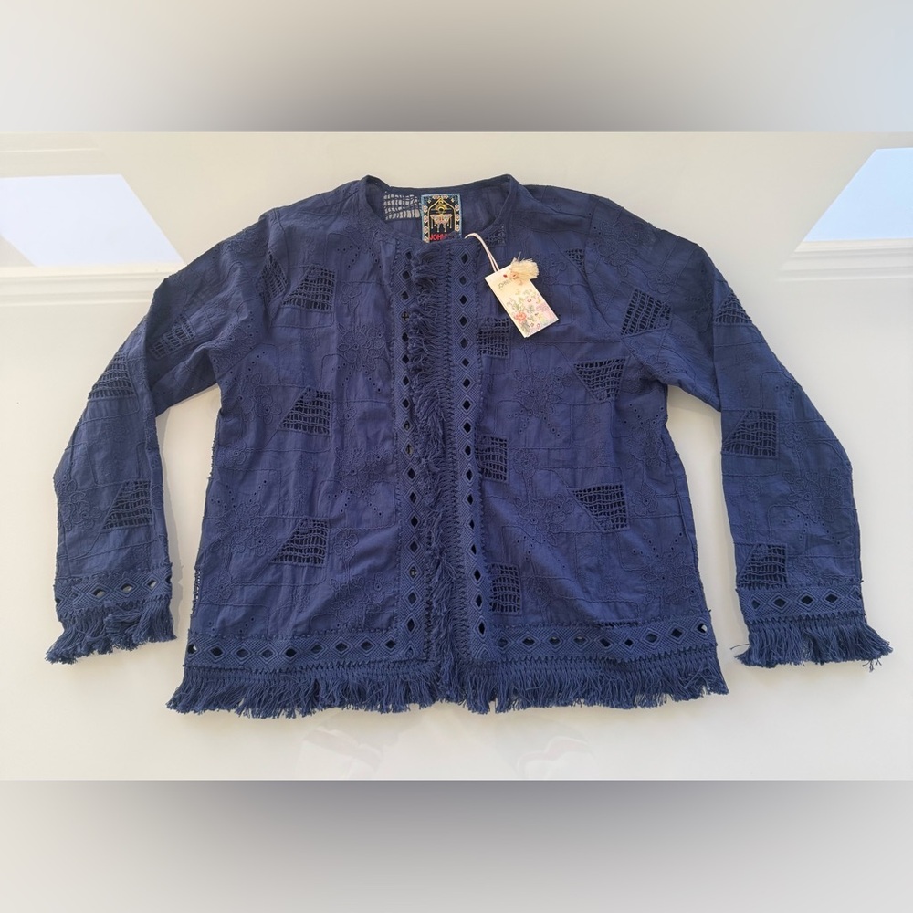 Johnny Was Kae Jacket - 100% Cotton - Size M - Picture 3 of 9